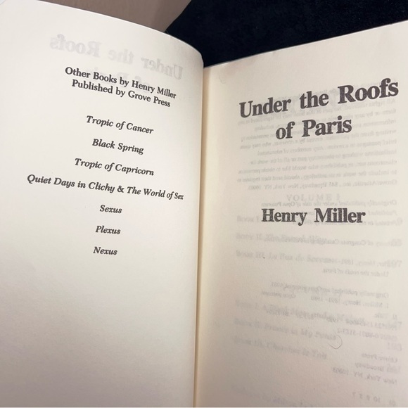 Under the Roofs of Paris Henry Miller Paperback Book Good Condition - Picture 5 of 9